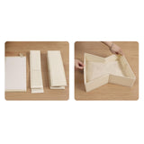 Maxbell 4 Pieces Drawer Organizer Practical Closet Organization for Belts Socks Bras Beige