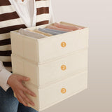 Maxbell 4 Pieces Drawer Organizer Practical Closet Organization for Belts Socks Bras Beige