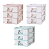 Maxbell Tabletop Storage Drawers Multipurpose Desktop Organizer for Cosmetics School Pink