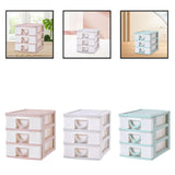 Maxbell Tabletop Storage Drawers Multipurpose Desktop Organizer for Cosmetics School Pink