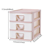 Maxbell Tabletop Storage Drawers Multipurpose Desktop Organizer for Cosmetics School Pink
