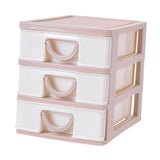Maxbell Tabletop Storage Drawers Multipurpose Desktop Organizer for Cosmetics School Pink