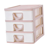 Maxbell Tabletop Storage Drawers Multipurpose Desktop Organizer for Cosmetics School Pink