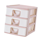 Maxbell Tabletop Storage Drawers Multipurpose Desktop Organizer for Cosmetics School Pink