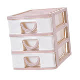 Maxbell Tabletop Storage Drawers Multipurpose Desktop Organizer for Cosmetics School Pink