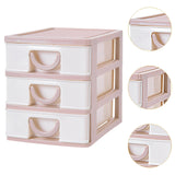 Maxbell Tabletop Storage Drawers Multipurpose Desktop Organizer for Cosmetics School Pink