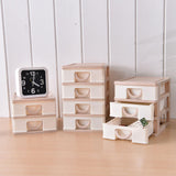Maxbell Tabletop Storage Drawers Multipurpose Desktop Organizer for Cosmetics School Pink