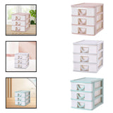 Maxbell Tabletop Storage Drawers Multipurpose Desktop Organizer for Cosmetics School Pink