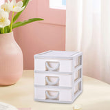 Maxbell Tabletop Storage Drawers Multipurpose Desktop Organizer for Cosmetics School Grey