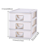 Maxbell Tabletop Storage Drawers Multipurpose Desktop Organizer for Cosmetics School Grey
