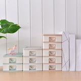 Maxbell Tabletop Storage Drawers Multipurpose Desktop Organizer for Cosmetics School Grey