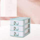 Maxbell Tabletop Storage Drawers Multipurpose Desktop Organizer for Cosmetics School Green