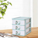 Maxbell Tabletop Storage Drawers Multipurpose Desktop Organizer for Cosmetics School Green