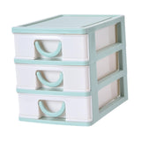 Maxbell Tabletop Storage Drawers Multipurpose Desktop Organizer for Cosmetics School Green
