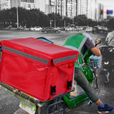Maxbell Insulated Food Delivery Bag 30L Delivery Container for Food Transport Travel Red