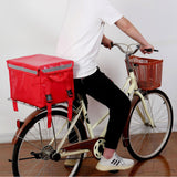 Maxbell Insulated Food Delivery Bag 30L Delivery Container for Food Transport Travel Red