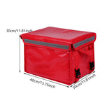 Maxbell Insulated Food Delivery Bag 30L Delivery Container for Food Transport Travel Red