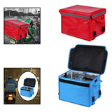 Maxbell Insulated Food Delivery Bag 30L Delivery Container for Food Transport Travel Red