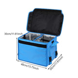 Maxbell Insulated Food Delivery Bag 30L Delivery Container for Food Transport Travel Blue