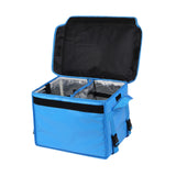 Maxbell Insulated Food Delivery Bag 30L Delivery Container for Food Transport Travel Blue