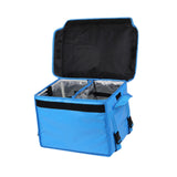 Maxbell Insulated Food Delivery Bag 30L Delivery Container for Food Transport Travel Blue