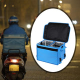 Maxbell Insulated Food Delivery Bag 30L Delivery Container for Food Transport Travel Blue