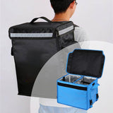 Maxbell Insulated Food Delivery Bag 30L Delivery Container for Food Transport Travel Blue