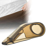 Maxbell Mattress Lifter Bed Maker Tool Portable Practical Ergonomic Bed Sheet Tucker clear brown