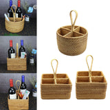 Maxbell Utensil Holder Basket Flatware Organizer for Dining Table Countertop Cooking Round