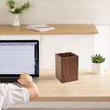 Maxbell Wooden Pen Holder Ideal Gift Desk Supplies Organizer for Room Desktop Office