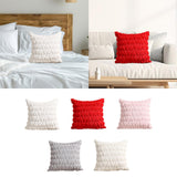 Maxbell Pillow Cover Supplies Throw Cushion Case for Anniversary Farmhouse Sofa White