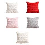 Maxbell Pillow Cover Supplies Throw Cushion Case for Anniversary Farmhouse Sofa White