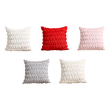 Maxbell Pillow Cover Supplies Throw Cushion Case for Anniversary Farmhouse Sofa White