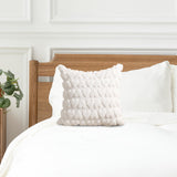 Maxbell Pillow Cover Supplies Throw Cushion Case for Anniversary Farmhouse Sofa White