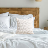 Maxbell Pillow Cover Supplies Throw Cushion Case for Anniversary Farmhouse Sofa White