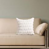 Maxbell Pillow Cover Supplies Throw Cushion Case for Anniversary Farmhouse Sofa White