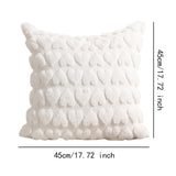 Maxbell Pillow Cover Supplies Throw Cushion Case for Anniversary Farmhouse Sofa White