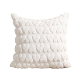 Maxbell Pillow Cover Supplies Throw Cushion Case for Anniversary Farmhouse Sofa White