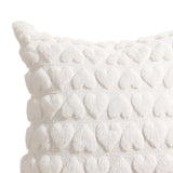 Maxbell Pillow Cover Supplies Throw Cushion Case for Anniversary Farmhouse Sofa White