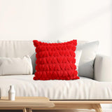Maxbell Pillow Cover Supplies Throw Cushion Case for Anniversary Farmhouse Sofa Red