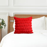 Maxbell Pillow Cover Supplies Throw Cushion Case for Anniversary Farmhouse Sofa Red