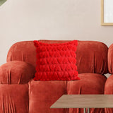 Maxbell Pillow Cover Supplies Throw Cushion Case for Anniversary Farmhouse Sofa Red