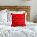 Maxbell Pillow Cover Supplies Throw Cushion Case for Anniversary Farmhouse Sofa Red