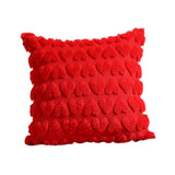Maxbell Pillow Cover Supplies Throw Cushion Case for Anniversary Farmhouse Sofa Red