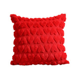 Maxbell Pillow Cover Supplies Throw Cushion Case for Anniversary Farmhouse Sofa Red