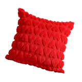 Maxbell Pillow Cover Supplies Throw Cushion Case for Anniversary Farmhouse Sofa Red