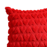Maxbell Pillow Cover Supplies Throw Cushion Case for Anniversary Farmhouse Sofa Red