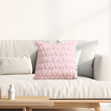 Maxbell Pillow Cover Supplies Throw Cushion Case for Anniversary Farmhouse Sofa Pink