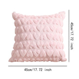 Maxbell Pillow Cover Supplies Throw Cushion Case for Anniversary Farmhouse Sofa Pink