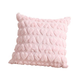 Maxbell Pillow Cover Supplies Throw Cushion Case for Anniversary Farmhouse Sofa Pink
